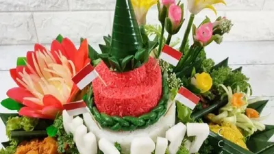 Resep nasi tumpeng merah putih 