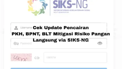 Cek Pencairan Bansos via SIKS-NG