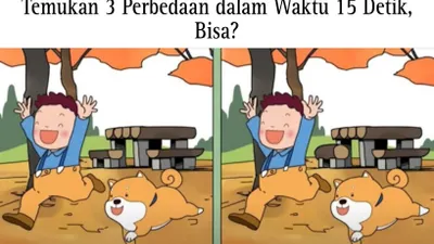 Tes IQ: Punya Mata Super Jeli? Temukan 3 Perbedaan pada Gambar Anak Laki-laki Bermain dengan Anjingnya, Buktikan Kemampuan Observasimu
