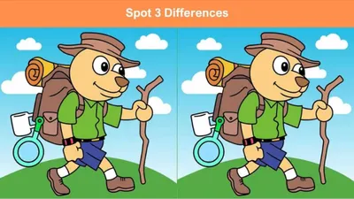 Tes IQ: Fokuskan Mata dan Temukan 3 Perbedaan pada Gambar Anjing Petualang Ini, Buktikan Kamu Punya Kemampuan Observasi yang Tajam