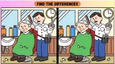 Tes IQ: Seberapa Baik Ketajaman Visualmu? Temukan 3 Perbedaan pada Gambar Kakek Potong Rambut Ini, Uji Kemampuan Observasi