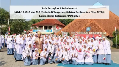 Di Kota Tangerang Selatan ada 11 sekolah jenjang SMA dan 2 sekolah jenjang MA yang masuk dalam TOP 1.000 ranking nasional.