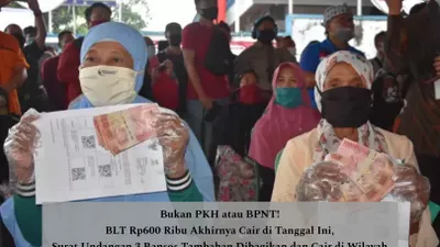 Bukan PKH atau BPNT! BLT Rp600 Ribu Akhirnya Cair di Tanggal Ini, Surat Undangan 3 Bansos Tambahan Dibagikan dan Cair di Wilayah Ini