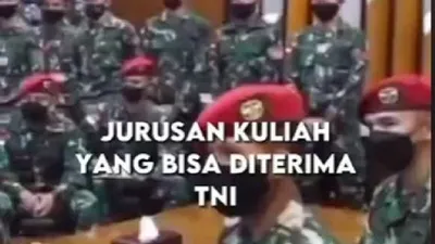 Ilustrasi jurusan yang bisa diterima jadi TNI