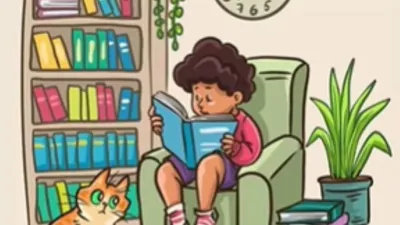 Tes IQ berupa uji ketelitian dan ketajaman mata, yaitu menemukan kesalahan dalam gambar anak laki-laki