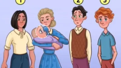 Uji kemampuan otak silakan mencari ayah dari bayi dalam gambar dari ketiga pria 