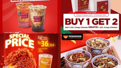 daftar promo makanan HUT Kemerdekaan RI