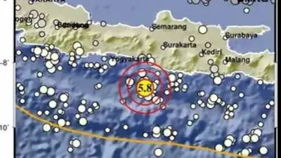 BREAKING NEWS: Gempa M5.8 Guncang Gunung Kidul Yogyakarta, Tidak Berpotensi Tsunami