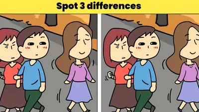Tes IQ: Kamu Sosok yang Teliti? Coba Temukan 3 Perbedaan pada Gambar Pria Genit dan Pasangannya, Buktikan Kemampuan Observasimu
