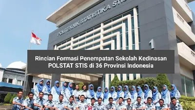 Rincian Formasi Penempatan Sekolah Kedinasan POLSTAT STIS di 36 Provinsi Indonesia