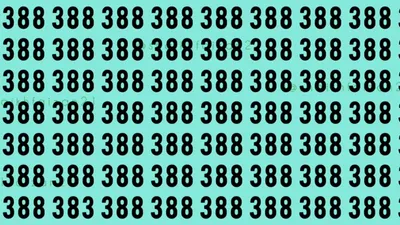 Tes IQ: Temukan Angka 383 dari Deretan 388 dalam 12 Detik!