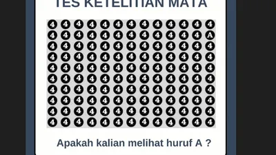 Tes Penglihatan: Apakah Kamu Melihat Huruf A Tersembunyi dari Gambar Berikut Ini? Buktikan Seberapa Jelinya Matamu!