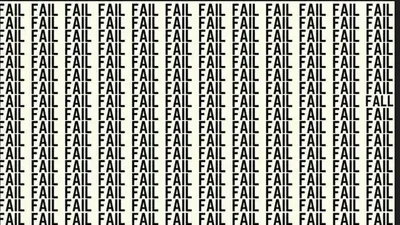 Tes Penglihatan: Seberapa Tinggi IQ Kamu? Coba Temukan Kata Tersembunyi &lsquo;FALL&rsquo; di Antara Kumpulan Kata &lsquo;FAIL&rsquo; dalam 10 Detik