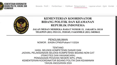 Hasil Pengumuman SKD CPNS 2024 Dilakukan Betahap! Ini Periode dan Cara Cek Lolos atau Tidak