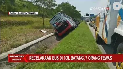 Tragis! Kecelakaan Bus PO Rosalia Indah di Tol Batang-Semarang Tewaskan 7 Orang
