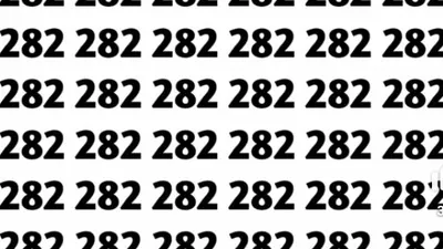Tes IQ: Ingin Lebih Fokus dan Teliti? Coba Temukan Angka Berbeda dari Deretan 282 dalam 5 Detik!  