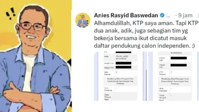 Mantan gubernur Jakarta Anies Baswedan juga mengaku Nomor Induk Kependudukan (NIK) kedua anaknya dicatut untuk mendukung pasangan tersebut.