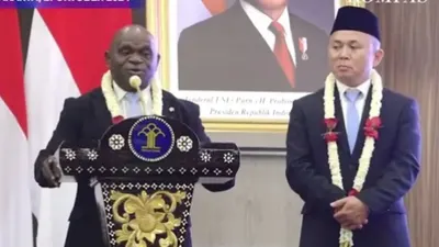 Menteri Hak Asasi Manusia (HAM), Natalius Pigai.