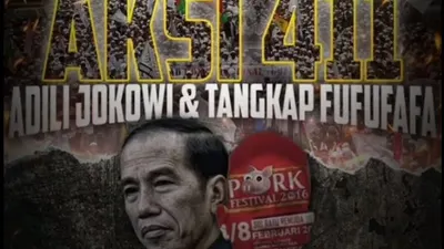 Ratusan Massa Aksi Reuni 411 di Jakarta Tuntut Adili Jokowi hingga Serukan Yel-yel Ganyang Fufufafa
