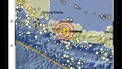 Breaking News! Gempa Bumi Berkekuatan 2,6 Magnitudo Guncang Kabupaten Cianjur