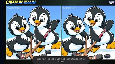 Tes Penglihatan: Coba Temukan 3 Perbedaan Pada Gambar Pinguin Ini!
