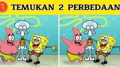 Tes IQ kali ini menemukan 2 perbedaan pada gambar SpongeBob, untuk menguji seberapa tinggi kemampuan observasimu. 