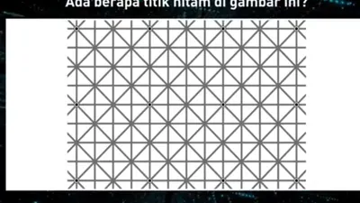 Tes Ilusi Optik : Seberapa Tajam Penglihatanmu? Coba Temukan Ada Berapa Titik Hitam pada Gambar Ini!
