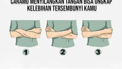 Melihat kelebihan pada dirimu dari cara menyilangkan tangan