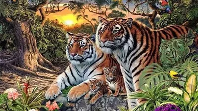 Tes Ilusi Optik: Jika Kamu Jenius Coba Temukan 16 Wajah Harimau di Hutan dan Jawab Cepat dalam 21 Detik