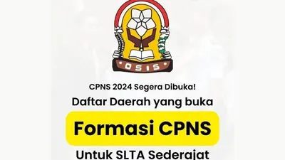 Tak hanya bagi lulusan Sarjana, CPNS 2024 dikabarkan juga akan membuka formasi bagi kamu lulusan SMASMKSLTA Sederajat.