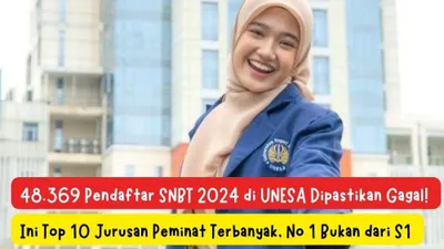 10 jurusan peminat terbanyak UNESA 