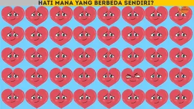Tes Penglihatan: Apakah Kamu Dapat Menemukan Gambar Hati yang Berbeda dalam 10 Detik?