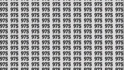 Tes Penglihatan: Temukan Angka 973 di Antara 975 dalam Waktu 5 Detik Saja! Bisa?