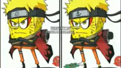 Tes penglihatan kali ini menggunakan gambar Spongebob Squarepants versi anime. Tes ini memiliki 5 perbedaan di dalamnya.