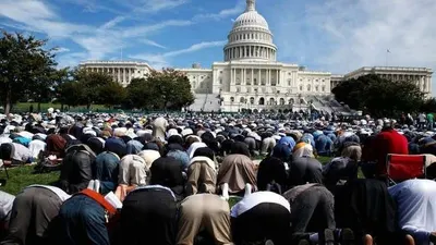 Potret Muslim Amerika Serikat rayakan Idul Fitri 1445 H.