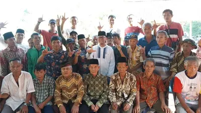 Dusun Air Medang Desa persiapan Kemilau Tanjung Baru Kecamatan Baturaja Timur untuk memiliki penerangan jalan akhirnya terwujud