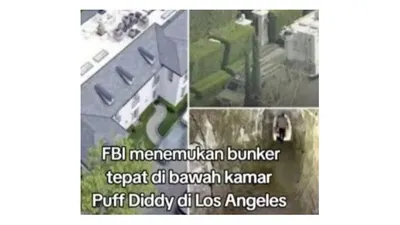 Terowongan bawah tanah di rumah mewah P Diddy