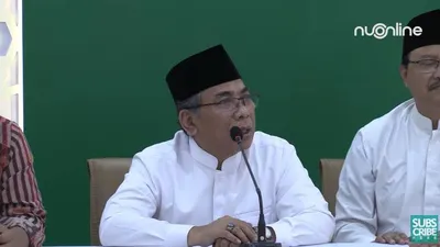 Ketum PBNU Yahya Cholil Staquf yang mengungkap isi dialog atau pokok pembahasan dalam pertemuan antara kelima nahdliyin dengan presiden Israel 