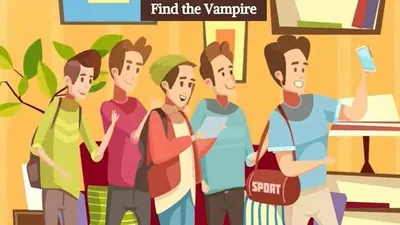 Tes IQ: Tebak Manakah Vampir di Gambar Pria yang Sedang Selfie