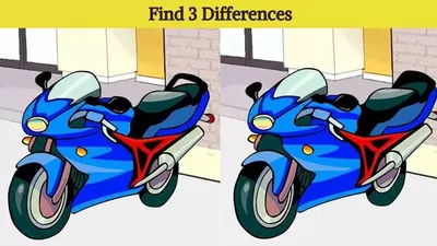 Tes IQ: Coba Temukan 3 Perbedaan pada Gambar Motor Ini, Yakin Bisa?