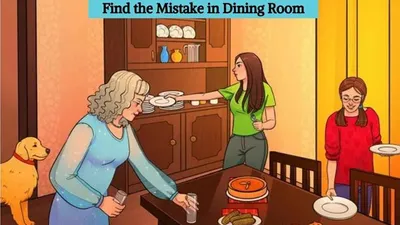 Tes IQ: Apa yang Janggal pada Situasi Ruang Makan pada Gambar?