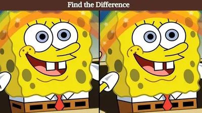 Tes Penglihatan: Ada 1 Perbedaan yang Sangat Mencolok dari Gambar Spongebob Ini