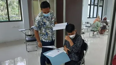 Ilustrasi pelaksanaan UTBK SNBT