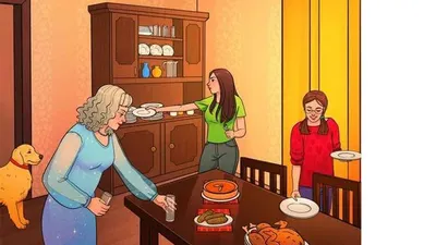 Tes IQ: Cari dan Tentukan 1 Kesalahan yang Paling Mencolok pada Ruang Makan Ini
