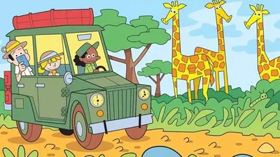 Tes IQ: Ada Jam Tersembunyi pada Gambar Safari Hutan Ini, Bisa Temukan?