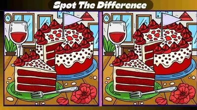 Tes IQ: Yuk Coba Temukan 3 Perbedaan pada Gambar Kue Ini, Bisa?