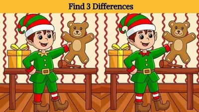 Tes IQ: Cari 3 Perbedaan pada Gambar Laki-Laki Memegang Boneka Beruang Ini