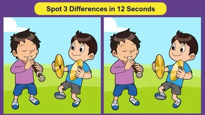 Tes IQ: Ada 3 Perbedaan pada Gambar Anak Laki-laki Bermain Alat Musik Ini