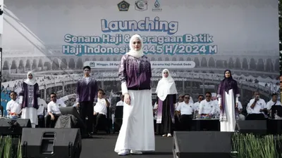 Launching Senam Haji Indonesia Diikuti Lebih dari 28 Ribu Jemaah