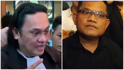  Pengacara Saka Tatal, Farhat Abbas, telah menantang Iptu Rudiana untuk mengikuti ritual sumpah pocong.